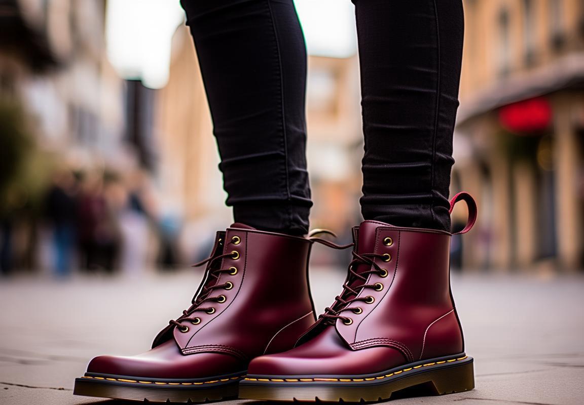 Botas Dr. Martens Color Vino: La Mejor Elección para Running y Moda en Guadalajara
